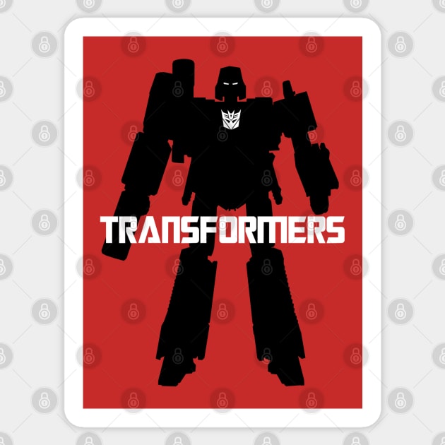 Transformers GEN 1 - Name silo - Megatron Sticker by ROBZILLA